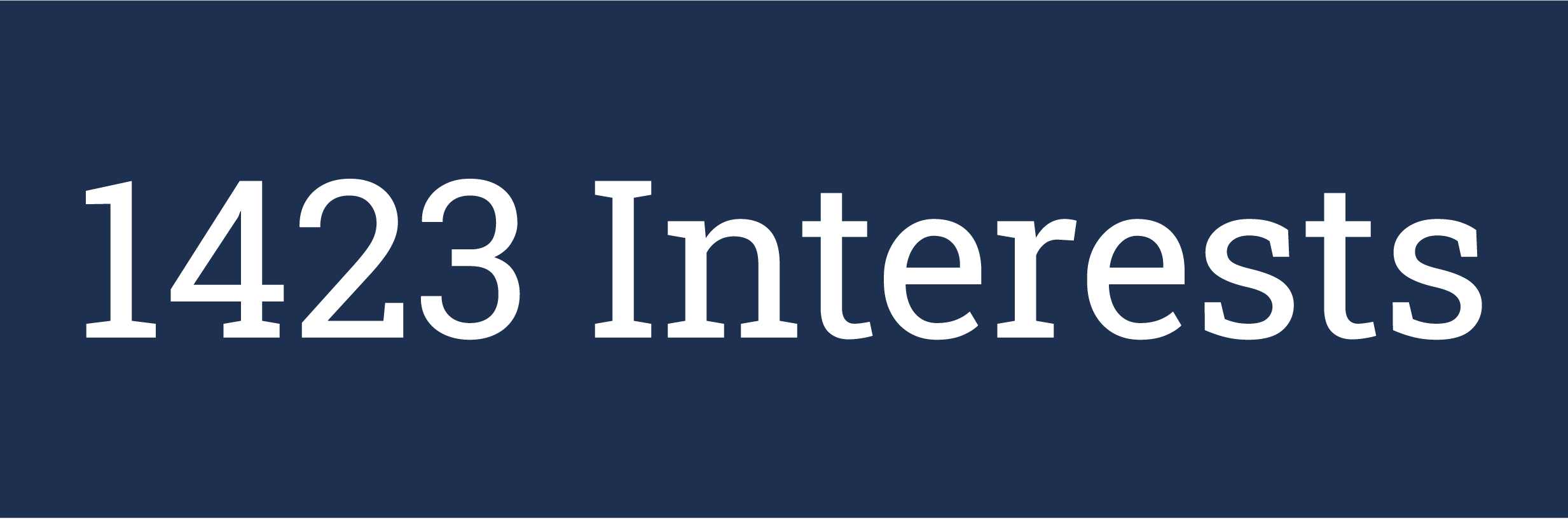 1423interest | Non-Fiction Books and Resources